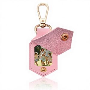 Porte-photo commémoratif portable, porte-clés photo DIY avec crochet, breloque de sac, cadeau pour femmes et animaux de compagnie - Product Image 1