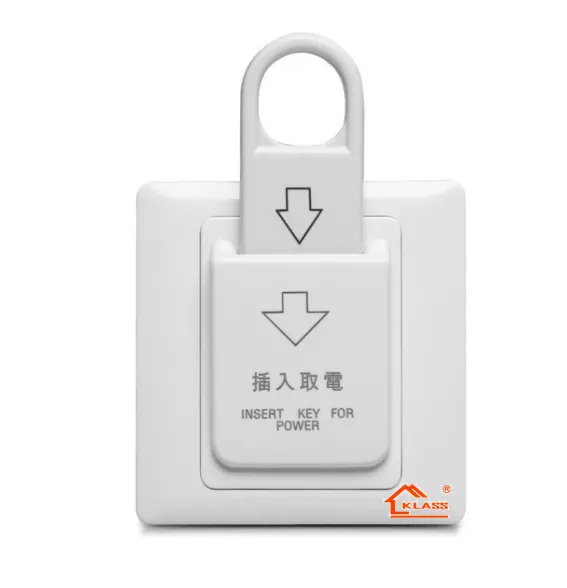 Manufacturer direct selling White PC Hotel Electrical Energy Saving Key Card Switch