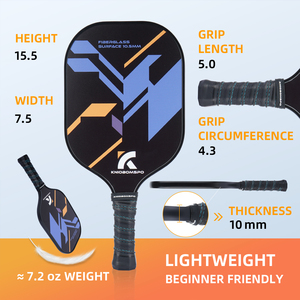 Le plus populaire en plein air intérieur Pickleball Sport usap givré en Fiber de carbone pagaie de Pickleball 2 raquettes 4 balles ensemble - Product Image 2