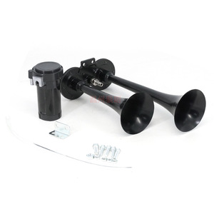 Kit <span class=keywords><strong>de</strong></span> Bocina <span class=keywords><strong>de</strong></span> Aire <span class=keywords><strong>de</strong></span> 12V con Doble <span class=keywords><strong>Trompeta</strong></span> y Compresor, 130dB, Bocina <span class=keywords><strong>de</strong></span> Tren Impermeable para Camión, Auto, SUV - Product Image 1