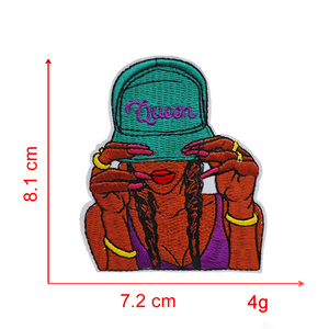 2025新卸売カスタマイズデザイントラック帽子漫画黒女の子刺繍パッチカスタム低MOQ - Product Image 4