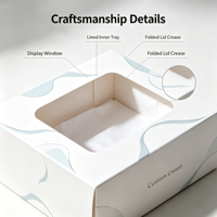 Boîte à savon personnalisée en papier blanc avec fenêtre, acceptant les commandes d'échantillons, boîte recyclable pour l'emballage de savon artisanal