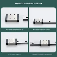 Rail de guidage linéaire de précision et bloc MGN7 MGN9 MGN12 MGN15, rail de glissière linéaire miniature pour machine CNC et DIY