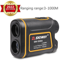 Télémètre laser de golf SNDWAY SW-1000A longue portée avec mesure multifonctionnelle de vitesse/hauteur/angle, portable, étanche IP54