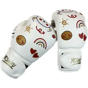 Sıcak satış özel logo çocuklar 16oz profesyonel deri kazanan boks eldiveni