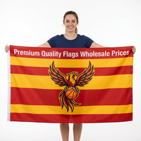 Banderoles d'anniversaire personnalisées en polyester tricoté, impression par sublimation HD pour fête d'anniversaire, n'importe quel design de logo, résistantes aux intempéries Y