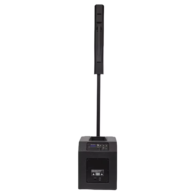 Active DJ Column Speaker With 15 Inch Subwoofer and 700W RMS Class D Amp for Professional Speakers in Large Venues