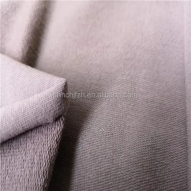 Tela de algodón de Lycra para ropa deportiva, tejido de felpa francés