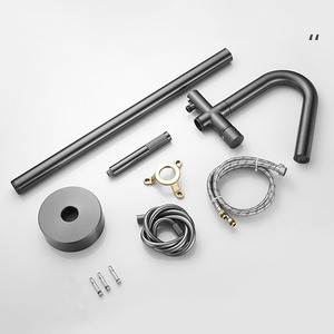 Nhà sản xuất trực tiếp Brass gắn bồn tắm tầng vòi miễn phí đứng tắm bồn tắm đặt Bath & vòi hoa sen vòi - Product Image 6