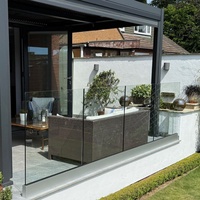 Système de fixation en U moderne pour balustrade sans cadre en verre de sécurité, pour escalier, balcon, villa, hôtel, appartement, en aluminium résistant à la rouille