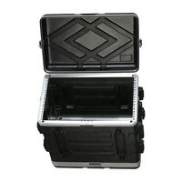 Valise de transport portable en plastique ABS-M 2U/3U/4U/6U/8U/10U/12U de 17 pouces, petite boîte de rangement légère, armoire simple, Flight Case