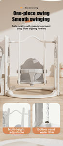 Struttura per arrampicata multifunzione per bambini al coperto Play <span class=keywords><strong>House</strong></span> per bambini e bambini sala giochi giochi in plastica altalena e scivoli per bambini giocattolo scorrevole - Product Image 6