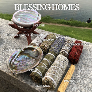 CELION House Cleansing Sage Bâtons d'encens Lavande Rose <span class=keywords><strong>Sauge</strong></span> blanche Bundle avec cristal pour nettoyer les énergies négatives - Product Image 6