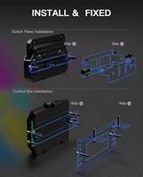 Panneau de commande 8 voies RGB à relais à semi-conducteurs avec contrôle sans fil par application, 60A SSR, sans perçage, étanche IP68 pour véhicules tout-terrain, marins et Jeep