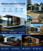 Maison préfabriquée de luxe moderne sur mesure, type cabine Apple, portable et modulaire, pour hôtel-capsule, complexe hôtelier et projet de camping