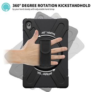 Pour <span class=keywords><strong>Lenovo</strong></span> <span class=keywords><strong>Tab</strong></span> <span class=keywords><strong>P11</strong></span> tablette couvre étuis <span class=keywords><strong>Protection</strong></span> complète Silicone hybride PC tablette étui avec poignée bandoulière - Product Image 3