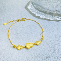 Nouvelle arrivée 24k plaqué or Bracelet mode minimaliste gourde CNC laiton Bracelets pour femmes bijoux réglables