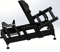 Cockpit de simulation de course Elite Pro 40160 en aluminium, conception originale, fabrication directe d'usine, simulateur de course personnalisé OEM avec assemblage complet