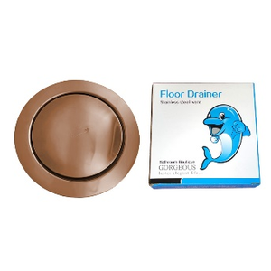 Desagüe de Piso Moderno de Acero Inoxidable, Circular de 5.5 Pulgadas, Anticorrosión, Bronce Pulido, para Baño - Product Image 2