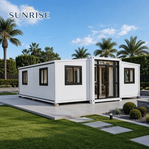 บ้านคอนเทนเนอร์หรูหราแบบขยายได้ SUNRISE บ้านโมดูลาร์ ห้องพักแบบขยายได้สองด้าน บ้านคอนเทนเนอร์แบบขยายได้เคลื่อนย้ายได้ - Product Image 1