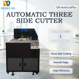 Máquina de Corte de Papel de Tres Lados Double 100, Guillotina Automática para Recortar <span class=keywords><strong>Libros</strong></span>, Cortadora de Papel para <span class=keywords><strong>Libros</strong></span> y Fotolibros - Product Image 1