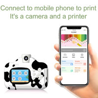 Kamera Cetak Gambar Anak Little Calf 2.4IPS Lensa Putar 180 Derajat CMOS Full HD 12MP Lucu 1200mAh FOTO KREATIF MENARIK