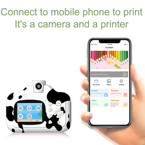 Fotocamera per Bambini Little Calf con Stampa, Schermo 2.4IPS, Lente Rotante a 180 Gradi, CMOS Full HD 12MP, Batteria 1200mAh, Foto Creative e Divertenti - Product Image 3