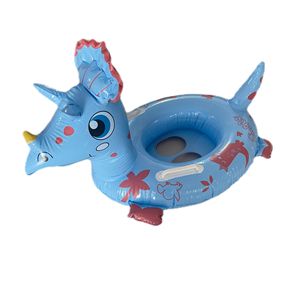 Bouée de bain dinosaure pour bébé, directement de l'usine - Siège gonflable couleur bonbon avec poignée, anneau de natation éducatif pour tout-petits - Product Image 3