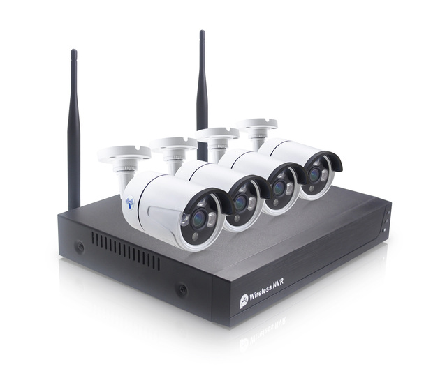 Security Surveillance System 1080P 2.0MP Outdoor Tuya Smart WiFi 4CH NVR CCTV Camera  With CE PST-TWK04BM