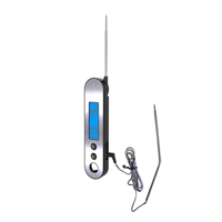 Thermomètre à viande numérique rechargeable en métal à lecture instantanée pliable BBQ & Smoker Tool Thermomètre domestique