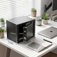 Caja Fuerte Electrónica de Alta Seguridad con Código, Caja Fuerte Digital de Acero Laminado en Frío Anti-perforación y Anti-arranque para Hogar, Hotel, Oficina