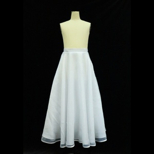 P1069 Falda con volantes y cuentas para niñas, vestido largo con peto - Product Image 3