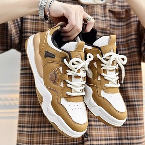 High <b>Top</b> Chunky Design Custom Brand Casual Lace-up Sneakers With Low <b>Top</b> Design Men's Walking Skateboarding Shoes - Product Image 2