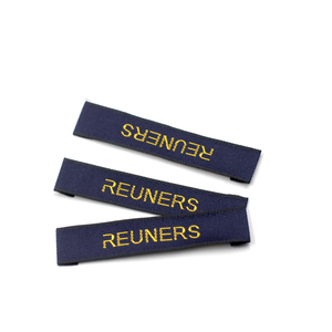 Etiquetas de marca bordadas personalizadas para ropa, etiquetas de ropa de tela tejida barata, etiquetas de ropa - Product Image 4