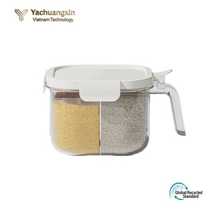 กล่องเก็บอาหารทรงสี่เหลี่ยมยี่ห้อ Yachuangxin พร้อมฝาปิด ขอบสีเหลือง วัสดุ PP ดีไซน์ทันสมัย สำหรับใช้ในแคมป์ปิ้งและครัว - Product Image 6