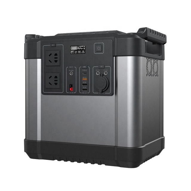 Solar Camping Generator 2000w Battery Charging Power Station Outdoor 12v 24v 220v Portable Power Stations 2000w with Solar Panel