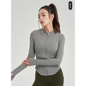 Jaket Lari Gym JLM 2023 Model Zip-up untuk Bernapas dan Ringan dengan Fitur Peregangan Empat Arah - Product Image 4