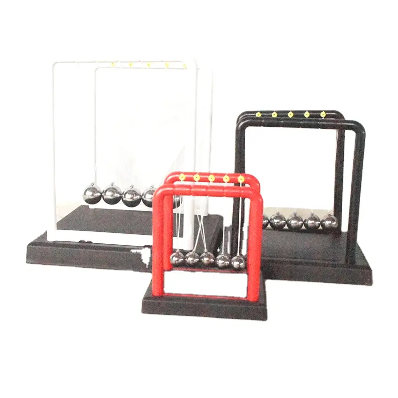 Interesante Newton Cradle Billar Péndulo Oficina Estudio Decoración Metal Artesanía Equilibrio Mesa Decoración