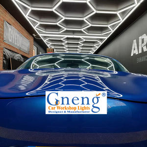 Nouvelle usine Super lumineux Auto détaillant le cadre 6500K salle de sport Garage hexagone <span class=keywords><strong>néon</strong></span> - Product Image 5