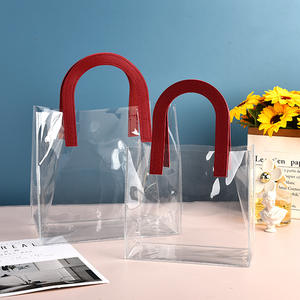 Factory Direct PVC Tote <b>Bag</b> with U-Shaped Handle Wholesale Candy and Jelly Color Hand <b>Gift</b> <b>Bags</b> - Product Image 6