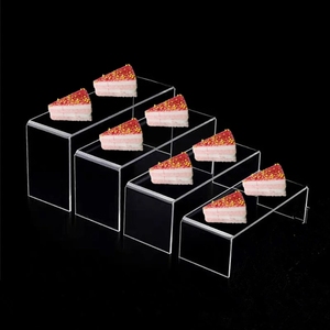 Nhà Máy Tùy Chỉnh Tự Chọn Thực Phẩm Hiển Thị Bảng Riser Hiển Thị Giá Bảng Acrylic Phục Vụ Tự Chọn Risers Cho Đảng Sự Kiện Đám Cưới - Product Image 6