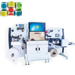 Zomagtc automatic label finishing machine high speed roll to roll label laser die cutting machine price