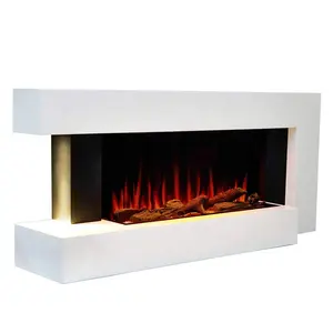 Factory directly 220~240V Heating decorative flame wall mount electric fireplace wall decor