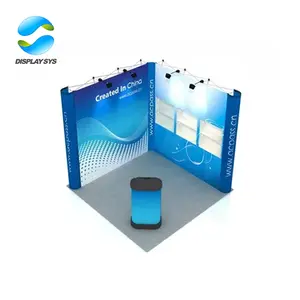 China Hot Sale 3x3 Meter Size Exhibition Booth Stall With Shelf