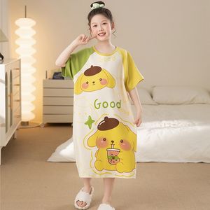 Bonitos pijamas <span class=keywords><strong>de</strong></span> manga corta estampados <span class=keywords><strong>de</strong></span> dibujos animados para niñas, vestido <span class=keywords><strong>de</strong></span> princesa pequeña, chándal, gran oferta <span class=keywords><strong>de</strong></span> verano en ropa para niños - Product Image 3
