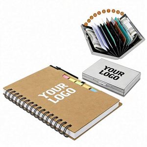 Wholesale Paper Cover Spiral <b>Pad</b> With Logo Mini <b>Notebook</b> Business Promo Gift Note <b>Pads</b> Memo Sticky Notepad and Pen - Product Image 1