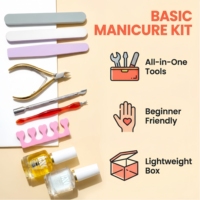 Nuevo Kit de Manicura Profesional: Limas, Bloques de Esponja, Cepillos, Tijeras y Herramientas Multifunción para el Cuidado y Pulido de Uñas en Casa