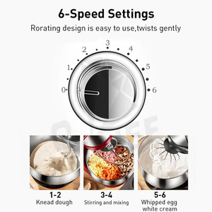 Oem 3L,4L,5L,6.5L 7L 8L,10L,12L Nhà Bếp Máy trộn hành tinh SS304 Bát xử lý thực phẩm điện đứng nghiêng đầu máy trộn thực phẩm - Product Image 3