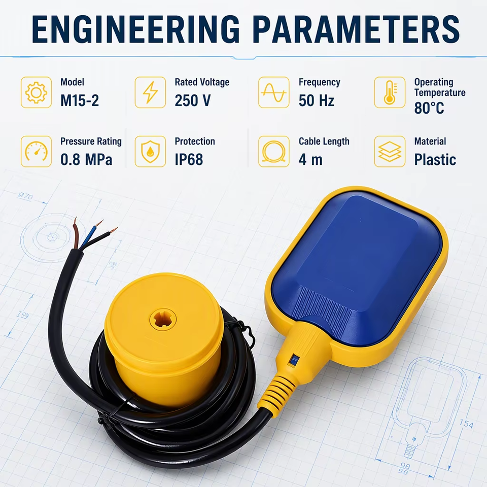 CHEM Factory Outlet IP68 Water Pump 2M Cable Ball Float Switch Water ...