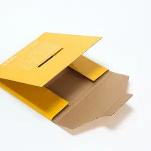 Boîtes d'emballage personnalisées avec impression de logo en papier ondulé et lame de CD